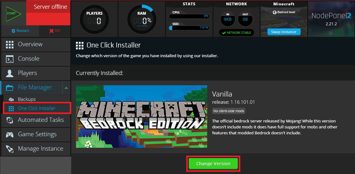 How to Change your Minecraft Server Version - Knowledgebase - MCProHosting  LLC