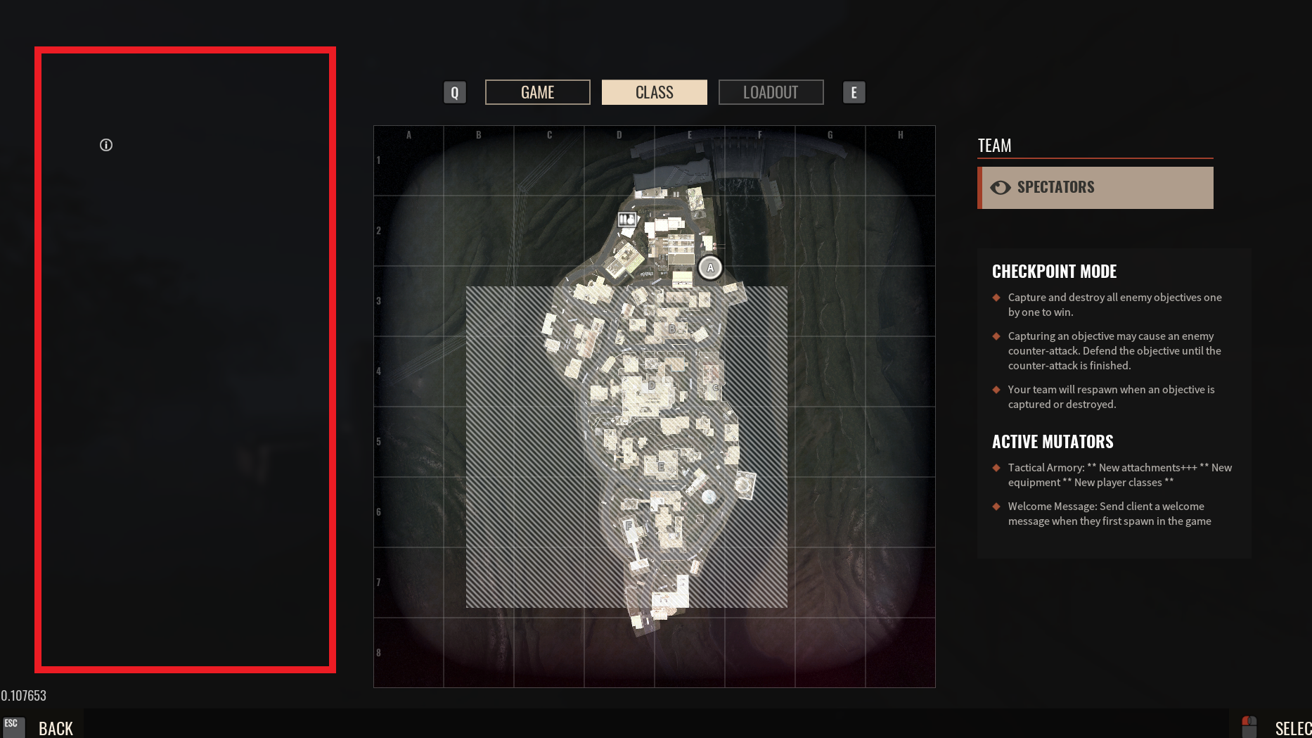 An example of no class or loadout selection choices during a mission loading screen in Insurgency: Sandstorm