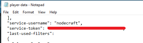 The contents of Factorio's player-data.json file to find your service-token