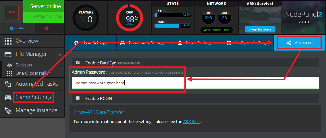 How to Use the Console on Your Ark: Survival Evolved Server | ARK: Survival Evolved | Article - Nodecraft