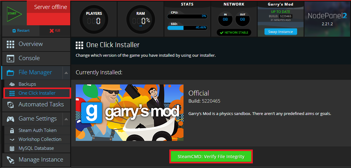 Garrys Mod 13 Dedicated Game Server Hosting FASTDL MYSQL