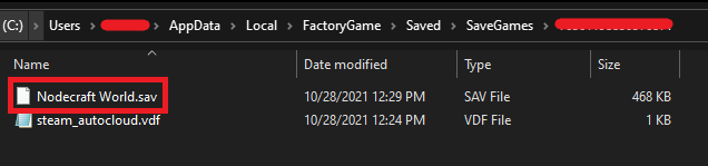 Locating our Save File for Satisfactory on our PC