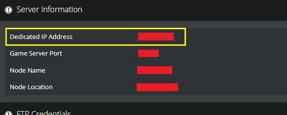 Where to find the Dedicated IP Address on your control panel